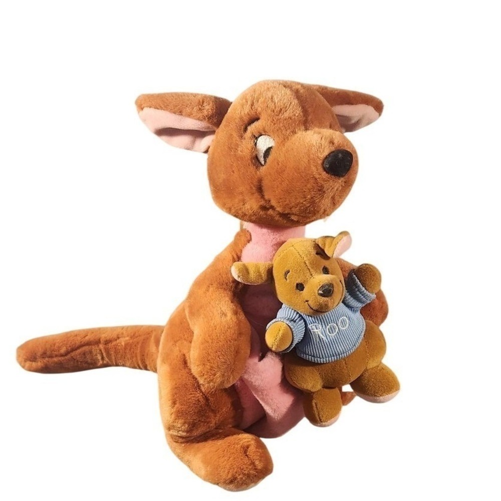 Vintage Disneyland Kanga And Roo Kangaroo Plush Stuffed Animal Toy Pooh 14" NWT